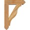 Ekena Millwork Funston Arts and Crafts Rough Sawn Bracket w/ Offset Brace, Western Red Cedar, 6"W x 20"D x 28"H BKT0604X20X28FST03RWR - alternate 2